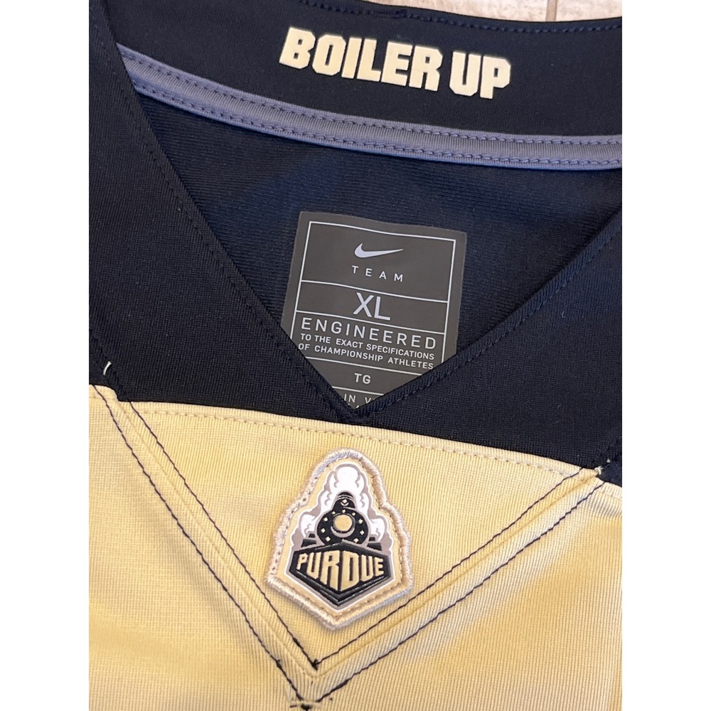 Nike Purdue Boilermakers Jersey Mens XL Gold Black Football Team Engineered #1